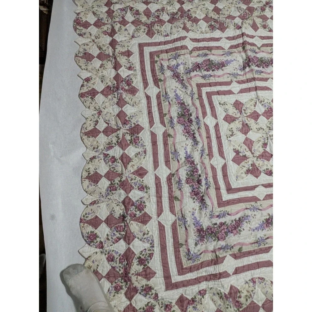 Glynda Turley Rose Rhapsody Comforter Quilt Full Size 76